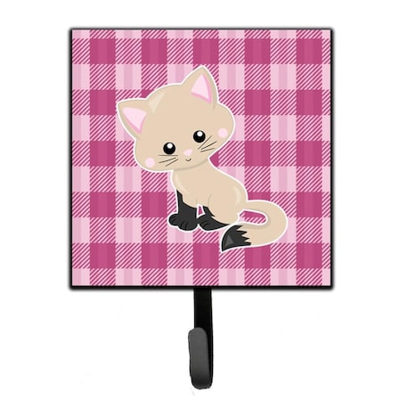 Carolines Treasures Kitten Cat on Pink Leash or Key Holder BB6886SH4